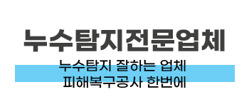부산 연제구 누수탐지 및 피해복구공사 전문